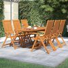 vidaXL Ensemble &agrave; manger de jardin 7 pcs Bois d'acacia massif