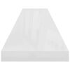 vidaXL &Eacute;tag&egrave;re murale flottante Blanc brillant 120x23,5x3,8 cm MDF