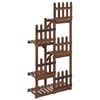 vidaXL Support &agrave; fleurs 60x25x130 cm bois massif de sapin