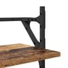 vidaXL Ensemble d'&eacute;tag&egrave;res murales 6 pcs Bois Ancien 100 x 25 x 30 cm