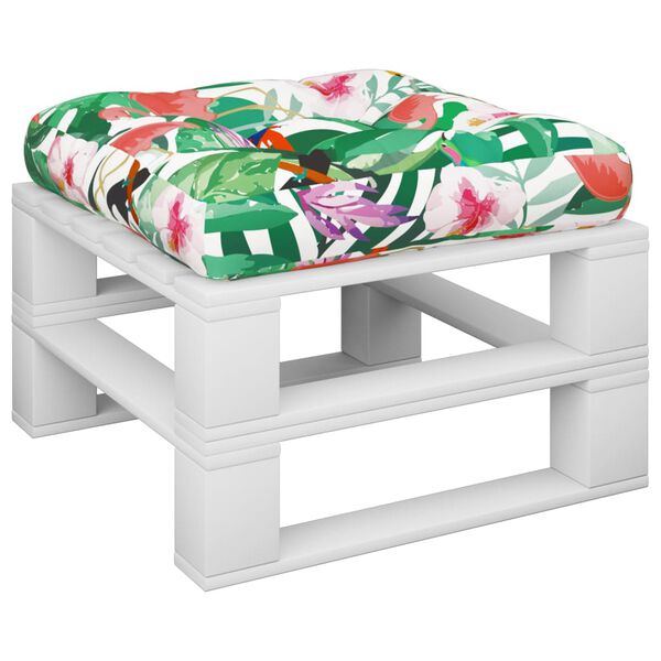 vidaXL Coussin de palette multicolore 50x50x12 cm tissu