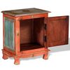 vidaXL Table de chevet Bois de manguier massif Orange