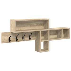 vidaXL Porte-manteau mural Ch&ecirc;ne Sonoma 100 x 12 x 43,5 cm