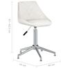 vidaXL Chaises pivotantes &agrave; manger lot de 2 blanc similicuir