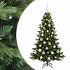 vidaXL Sapin de No&euml;l artificiel avec boules 120 cm 150 LED Blanc chaud