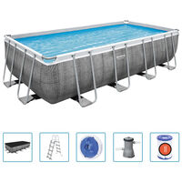 Vidaxl - vidaXL Film solaire de piscine flottant PE 450x220 cm Gris - Liner  et tapis de sol piscine - Rue du Commerce