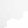 vidaXL Carreau hexagonal 10 pcs Blanc 30 x 30 cm Polyur&eacute;thane et PET