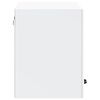 vidaXL Armoire murale de cuisine Lucca blanc brillant bois ing&eacute;nierie