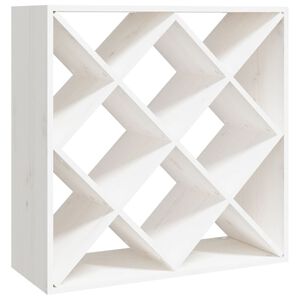 vidaXL Armoire &agrave; vin Blanc 62x25x62 cm Bois de pin massif