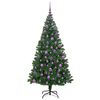 vidaXL Sapin de No&euml;l artificiel Vert 180 cm PVC, Acier et Plastique
