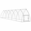 vidaXL Cage pour poules argenté 600x105x120 cm acier galvanisé