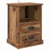 vidaXL Cabinet de chevet Bois ancien 43 x 36 x 60 cm Bois d'ingénierie