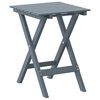 vidaXL Table d&rsquo;appoint pliable gris bois de peuplier massif