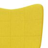 vidaXL Chaise de relaxation avec tabouret Jaune moutarde Tissu