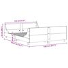 vidaXL Cadre de lit sans matelas 135x190 cm bois de pin massif