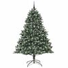 vidaXL Sapin de No&euml;l artificiel Vert 240 cm PVC, plastique et acier