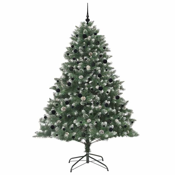 vidaXL Sapin de No&euml;l artificiel Vert 240 cm PVC, plastique et acier
