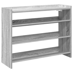 vidaXL &Eacute;tag&egrave;re &agrave; chaussures sonoma gris 80x25x62 cm bois d'ing&eacute;nierie