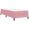 vidaXL Lit &agrave; ressorts avec matelas Rose 80 x 200 cm tissu
