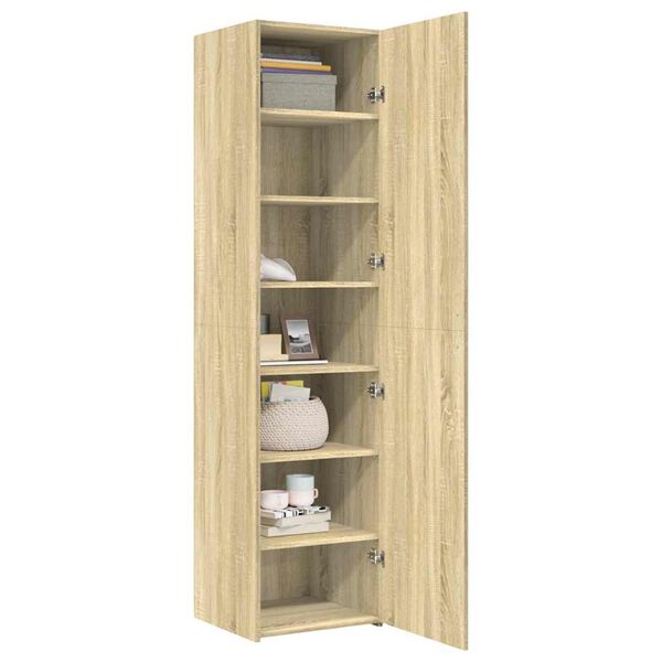 vidaXL Buffet haut ch&ecirc;ne sonoma 45x42,5x185 cm bois d'ing&eacute;nierie