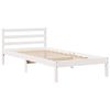 vidaXL Cadre de lit sans matelas blanc 90x200 cm bois de pin massif