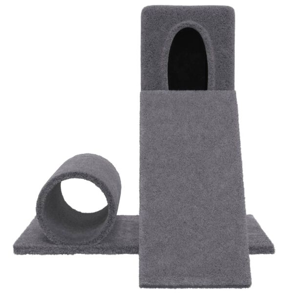 vidaXL Arbre &agrave; chat avec griffoir en sisal Gris fonc&eacute; 59 cm