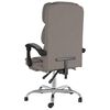 vidaXL Fauteuil inclinable de bureau Taupe Tissu