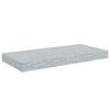 vidaXL &Eacute;tag&egrave;res murales flottantes 4 pcs gris b&eacute;ton 50x23x3,8 cm MDF