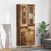 vidaXL Haut Armoire Bois Ancien 69,5 x 34 x 180 cm Bois d'ing&eacute;nierie