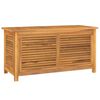vidaXL Bo&icirc;te de rangement jardin et sac 114x50x58 cm bois massif teck