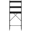 vidaXL &Eacute;tag&egrave;re de lave-linge noir 67x25x163 cm bois d'ing&eacute;nierie