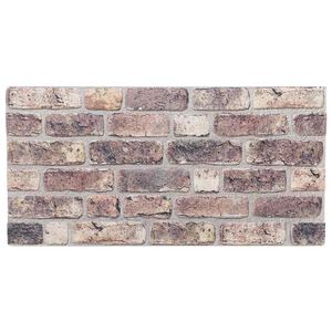 vidaXL Panneaux muraux 3D 10 pcs marron fonc&eacute; 100x50 cm EPS