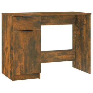vidaXL Bureau Ch&ecirc;ne fum&eacute; 100x50x75 cm Bois d'ing&eacute;nierie