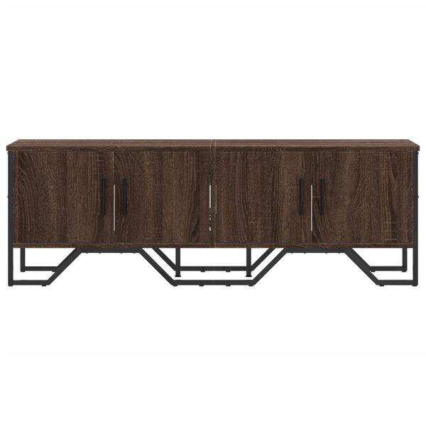 vidaXL Meuble TV chêne marron 122x34x41 cm bois d'ingénierie