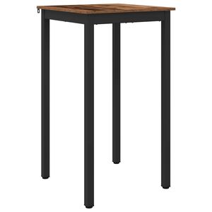 vidaXL Table de bar debout Bois d'ing&eacute;nierie Carr&eacute;