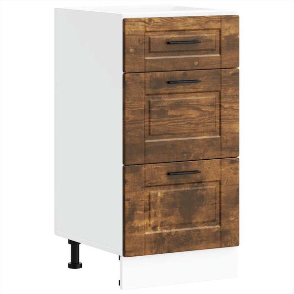 vidaXL Armoire de cuisine Porto ch&ecirc;ne fum&eacute; bois d'ing&eacute;nierie