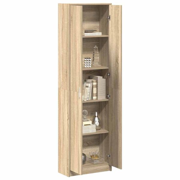 vidaXL Armoire Ch&ecirc;ne Sonoma 55 x 25 x 189 cm Bois d'ing&eacute;nierie