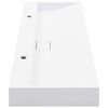vidaXL Lavabo 120x46x11 cm Fonte minérale/marbre Blanc