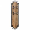 vidaXL Porte-manteaux muraux 4 crochets 2pcs bois massif manguier brut