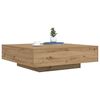 vidaXL Table basse Ch&ecirc;ne artisanal 100 x 100 x 31 cm Bois d'ing&eacute;nierie