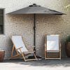 vidaXL Parasol de jardin Anthracite 294 x 150 x 223 cm tissu