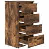 vidaXL Buffet ch&ecirc;ne fum&eacute; 37,5x35x76 cm bois d'ing&eacute;nierie
