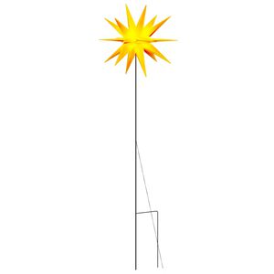 vidaXL Lumi&egrave;re de No&euml;l avec piquet LED pliable jaune 57 cm