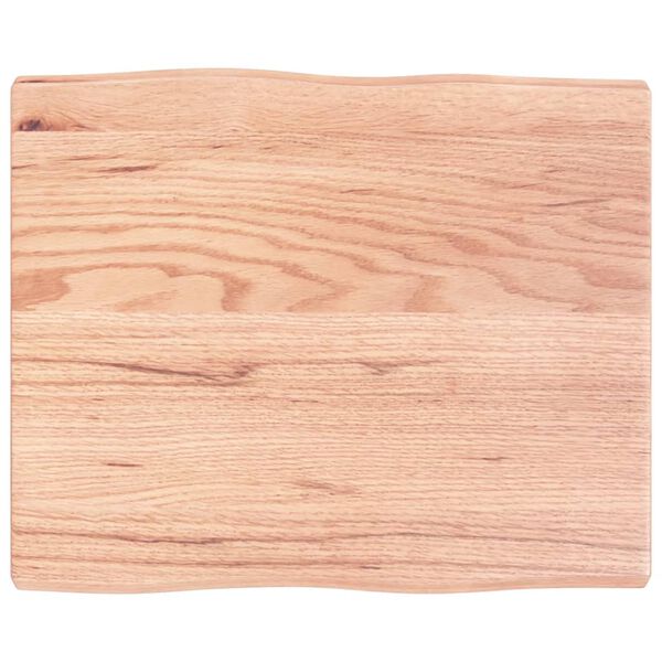 vidaXL Dessus de table bois massif traité bordure assortie
