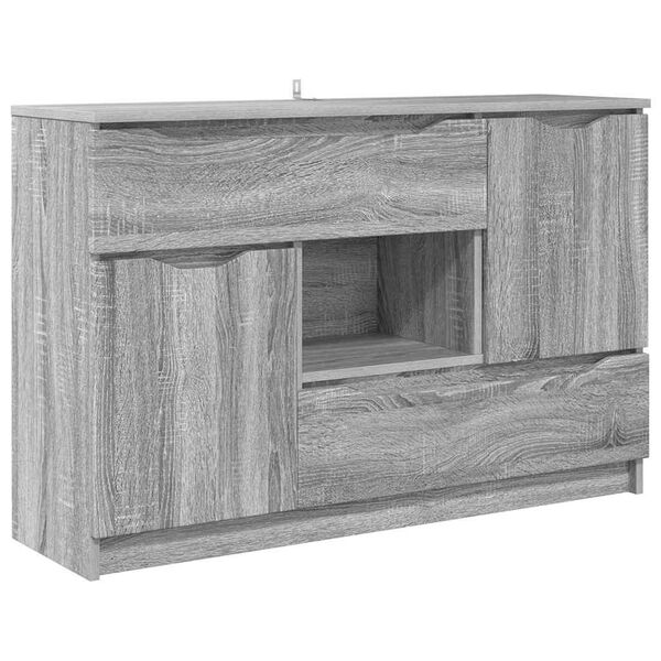 vidaXL Buffet Gris Sonoma 100 x 30 x 65,6 Bois d'ing&eacute;nierie