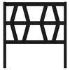 vidaXL Tête de lit Noir 96x4x100 cm Bois massif de pin