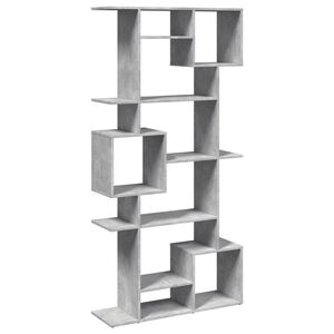 vidaXL Biblioth&egrave;que gris b&eacute;ton 92x29x188 cm bois d'ing&eacute;nierie