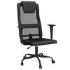 vidaXL Chaise de bureau r&eacute;glable en hauteur noir