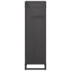 vidaXL Portant de bois chauffage noir 25x25x80 cm