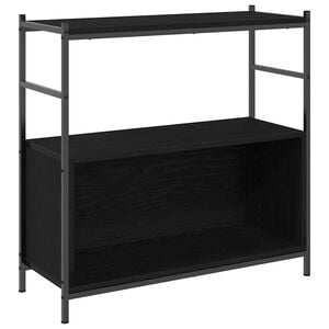 vidaXL &Eacute;tag&egrave;re 80 x 30 x 78,5 cm Bois d'ing&eacute;nierie Ch&ecirc;ne noir